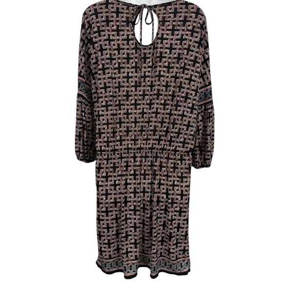 Max Studio Womens Black Blouson Long Sleeve Stretch Jersey Knit Dress sz M - Picture 14 of 16